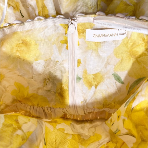 ZIMMERMANN Wonderland Floral Strapless Gown maxi Floral Dress - Picture 11 of 15